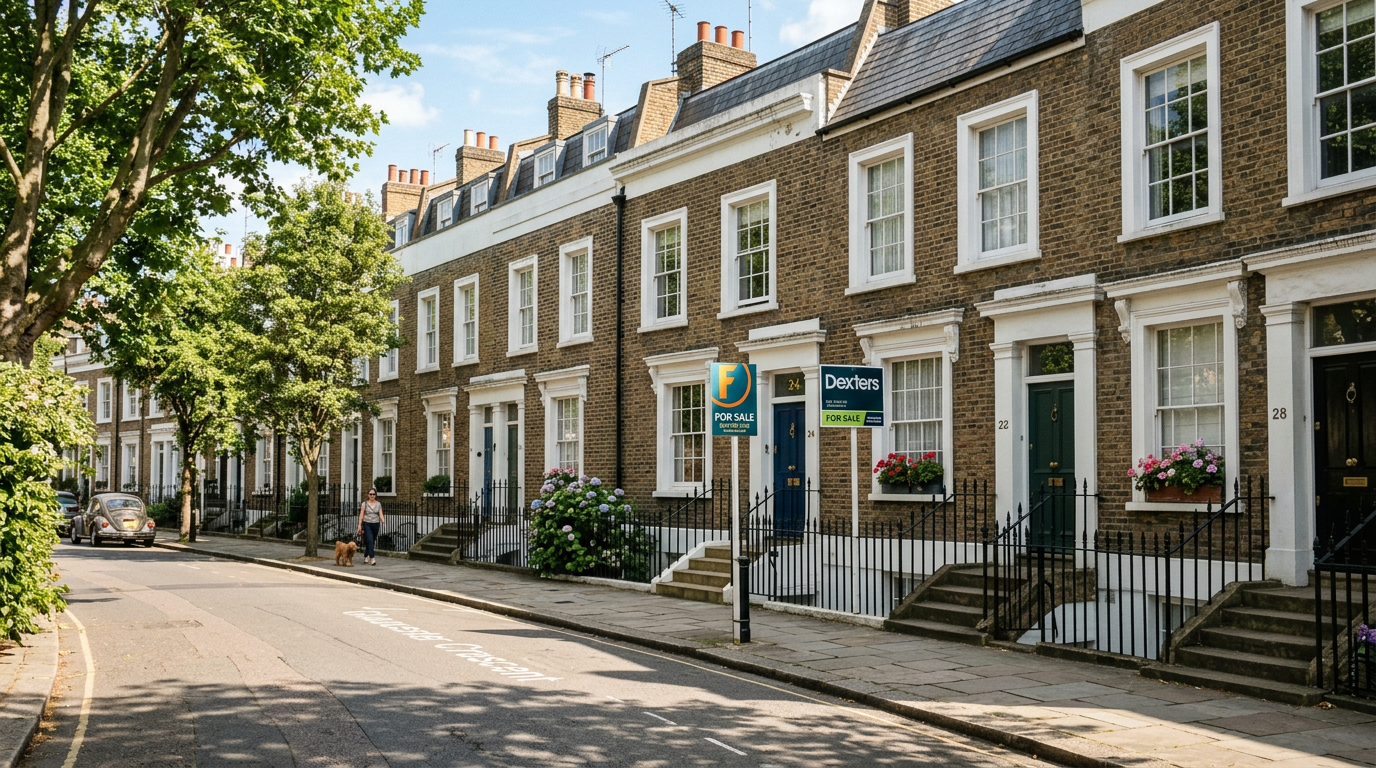 Georgian houses in Camden